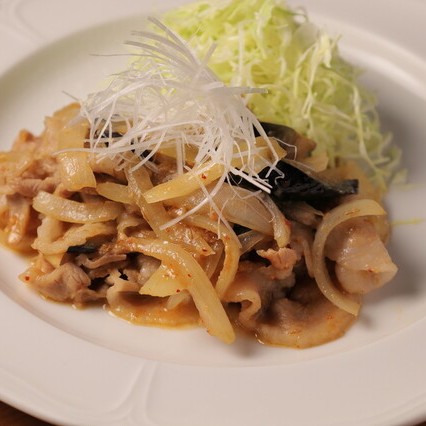 黒豚のピリ辛味噌炒め御膳＋ビュッフェ